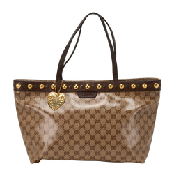 Babouska Hysteria Tote, Crystal Canvas, Brown, 207291, DB, 2*